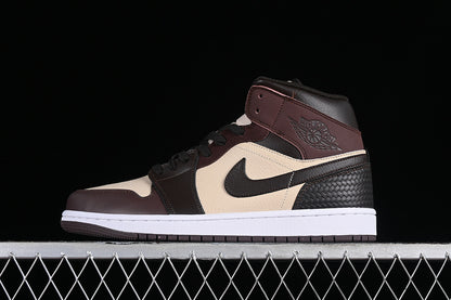 Nike Air Jordan 1 Mid SE Velvet Brown Sandrift Sneakers