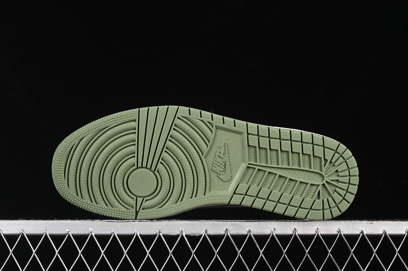 Nike Air Jordan 1 Low OG SP Off-White Travis Scott Fragment Design Green Sole White Sneakers