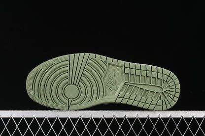 Nike Air Jordan 1 Low OG SP Off-White Travis Scott Fragment Design Green Sole White Sneakers