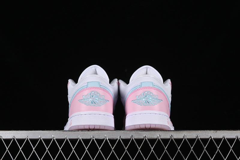Nike Air Jordan 1 Low Se White Pink Foam Glacier Blue Sneakers