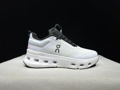 On Running Cloudnova X Comfortable Anti-Slip Running Shoes Black/Ivory White
