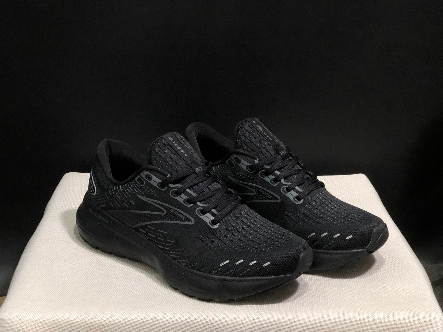 Brooks Glycerin GTS 20 Shock-absorbing Wear-resistant Running Shoes Black