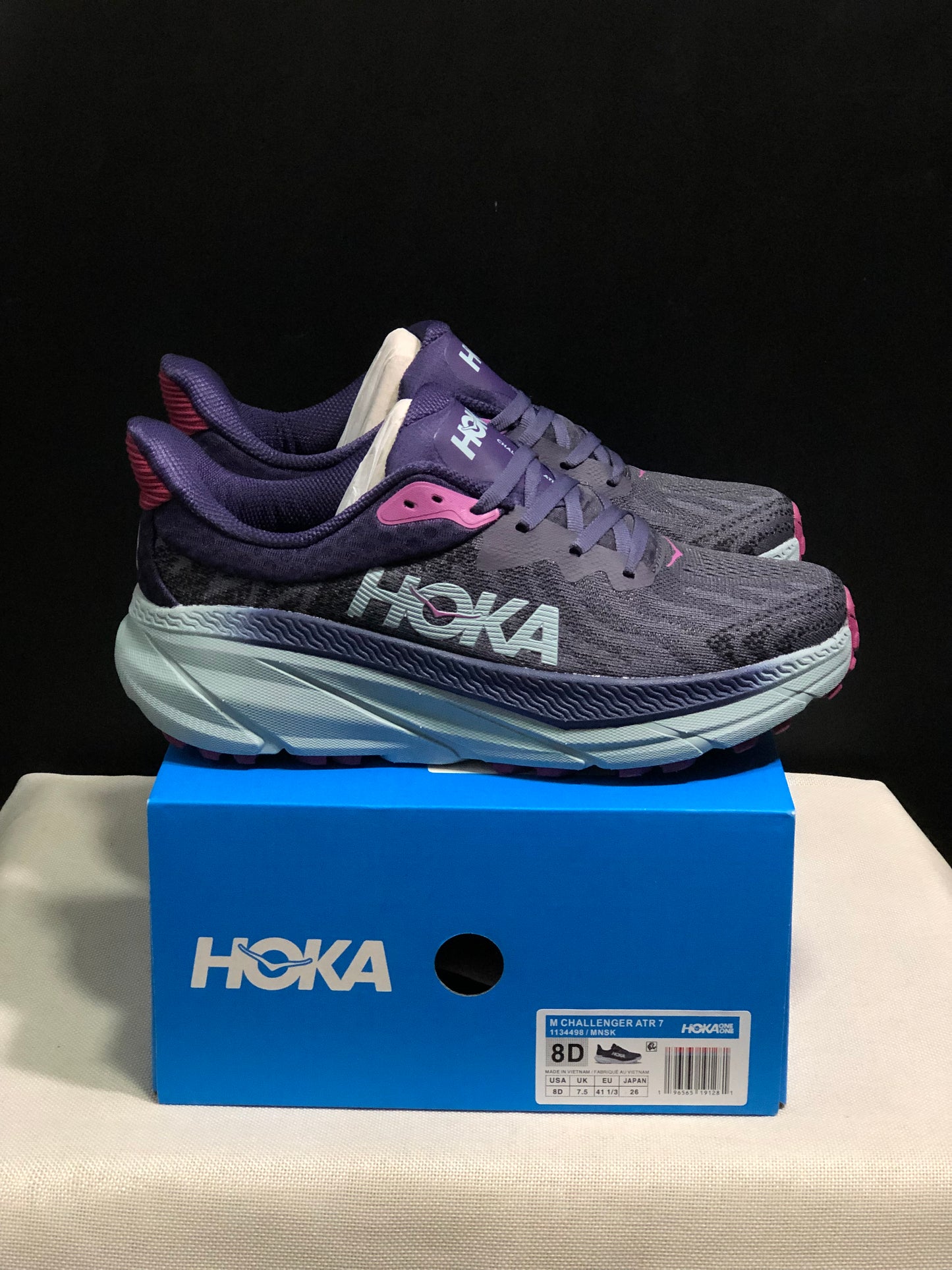 Hoka One One Challenger 7 Shock-absorbing Breathable Running Shoes Sneakers Purple