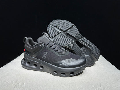 On Running Cloudnova X Comfortable Anti-Slip Running Shoes All Black