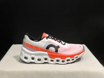 On Running Cloudmonster 2 Shock-Absorbing And Breathable Running Shoes White/Orange