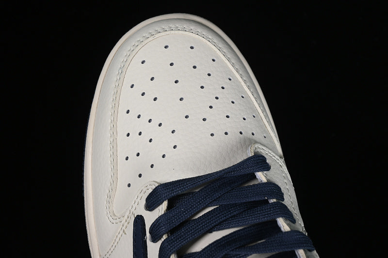 Nike Air Jordan 1 Low Off-White Travis Scott Fragment Design Supreme White Blue Sneakers