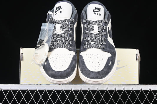 Nike Air Jordan 1 Retro Low Grey White Sneakers