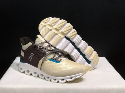 On Running Cloud Hi Edge Outdoor Training Running Shoes Brown/Khaki