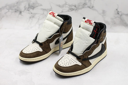 Nike Air Jordan 1 Retro High OG Travis Scott Dark Mocha Sneakers