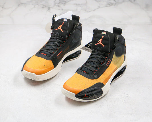Nike Air Jordan 34 Low PE Black Yellow Sneakers