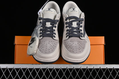 Nike Air Jordan 1 Low OG SP Travis Scott Fragment Design LV Black Grey Sneakers