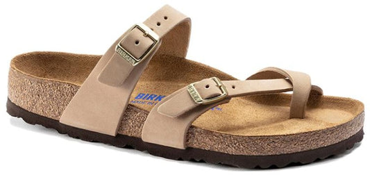 Birkenstock Mayari Soft Footbed Nubuck Leather 1022223 Sandcastle Sandals