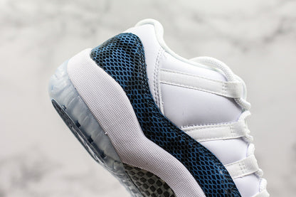 Nike Air Jordan 11 Retro Low Navy Snakeskin Sneakers