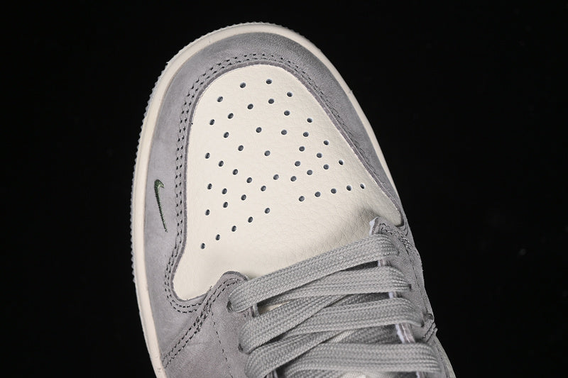 Nike Air Jordan 1 Low White Grey Green Sneakers