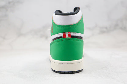 Nike Air Jordan 1 Retro High-Top OG Shoe Lucky Green White Sneakers