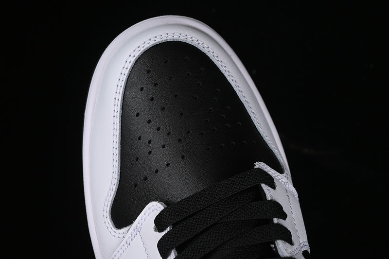 Nike Air Jordan 1 Low White Black Metallic Gold Sneakers
