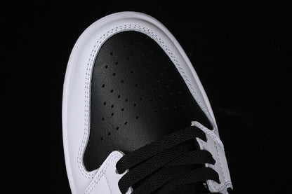 Nike Air Jordan 1 Low White Black Metallic Gold Sneakers