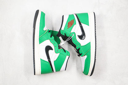 Nike Air Jordan 1 Retro High-Top OG Shoe Lucky Green White Sneakers