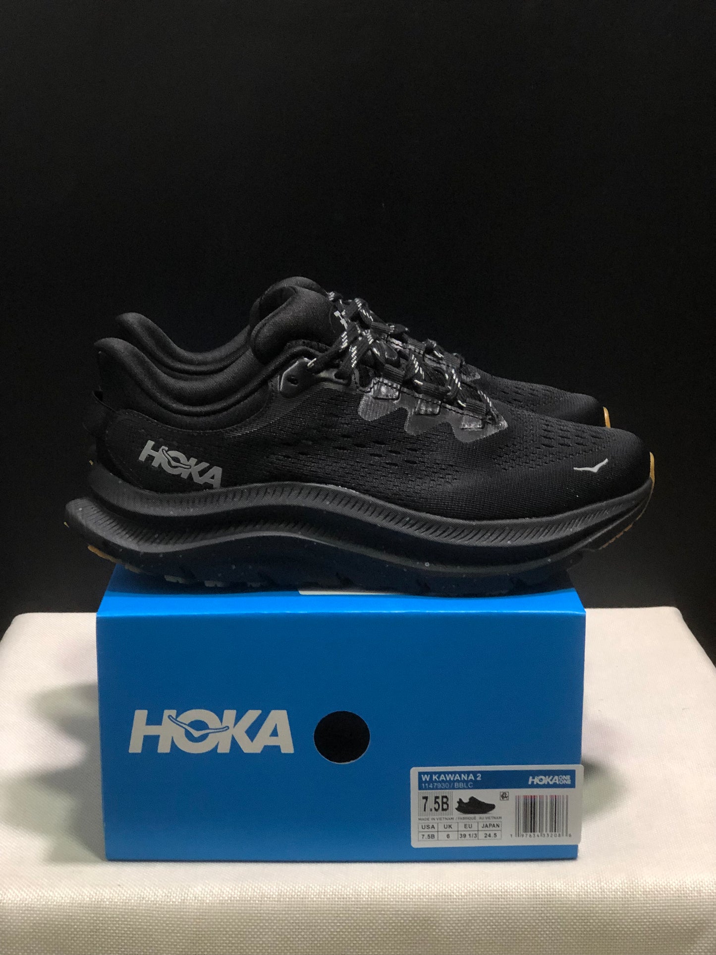 Hoka One One Kawana 2 Comfortable Casual Running Shoes Sneakers Black