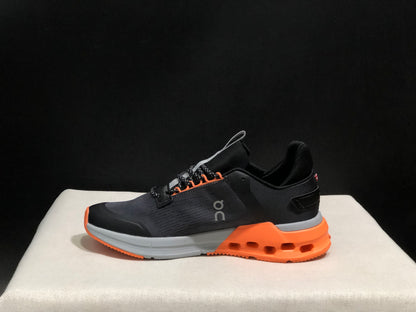 On Running Cloudnova Flux Comfortable Running Shoes Black/Flame