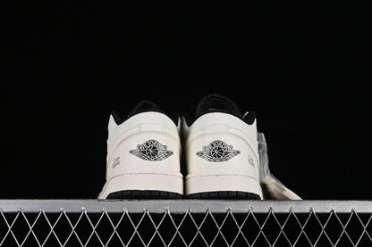 Nike Air Jordan 1 Low Louis Vuitton Black White Sneakers
