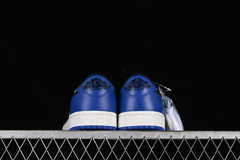 Nike Air Jordan 1 Low Black Game Royal White Sneakers