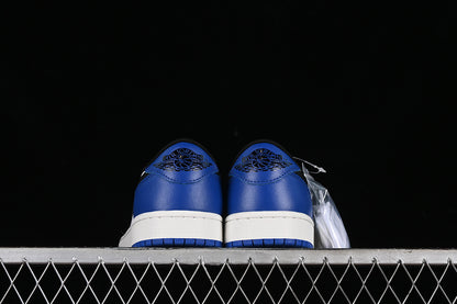 Nike Air Jordan 1 Low Black Game Royal White Sneakers