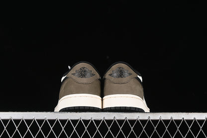 Nike Air Jordan 1 Low Mocha Black White Palomino Sneakers
