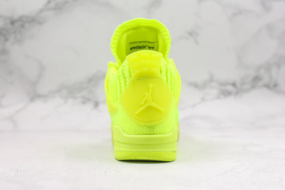 Nike Air Jordan 4 Retro Flyknit Volt Yellow Sneakers