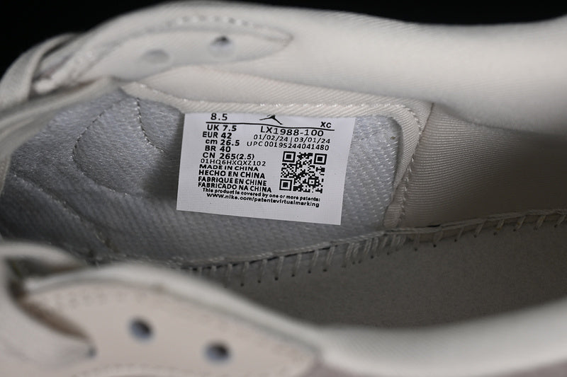 Nike Air Jordan 1 Low LV Travis Scott Fragment Design OG SP Black Sole Grey White Sneakers