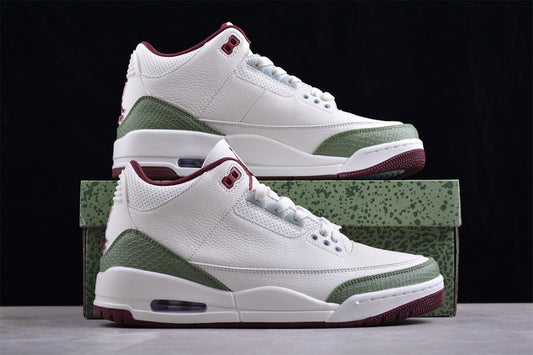 Nike Air Jordan 3 Retro Year Of The Dragon Red Green White Sneakers