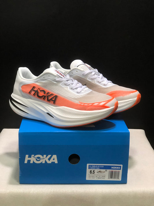 Hoka One One Cielo X1 2.0 Low-top Running Shoes Sneakers White/Orange