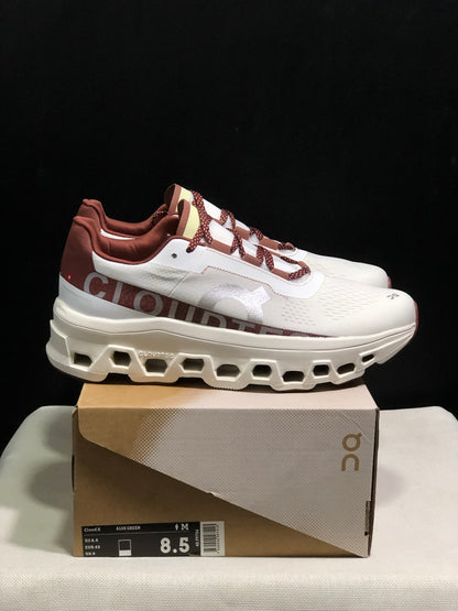 On Running Cloudmonster CNY Shock-Absorbing And Anti-Slip Sports Shoes Year Of The Dragon Special Edition Reddish Brown/White