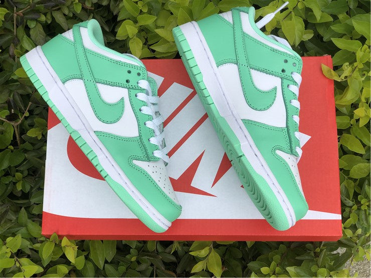 Nike Dunk Low Retro Green Glow White Sneakers