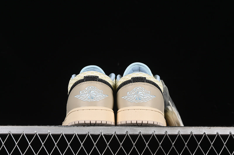 Nike Air Jordan 1 Low Sanddrift Black Muslin Coconut Milk Sneakers