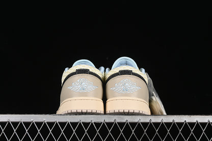 Nike Air Jordan 1 Low Sanddrift Black Muslin Coconut Milk Sneakers