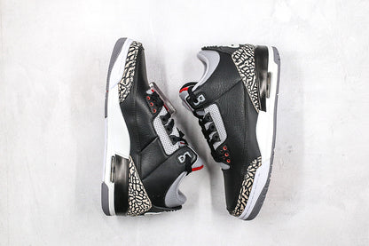 Nike Air Jordan 3 Retro OG Mid Black Cement Sneakers