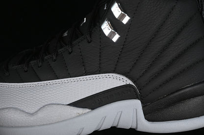 Nike Air Jordan 12 Black Grey Wolf Sneakers