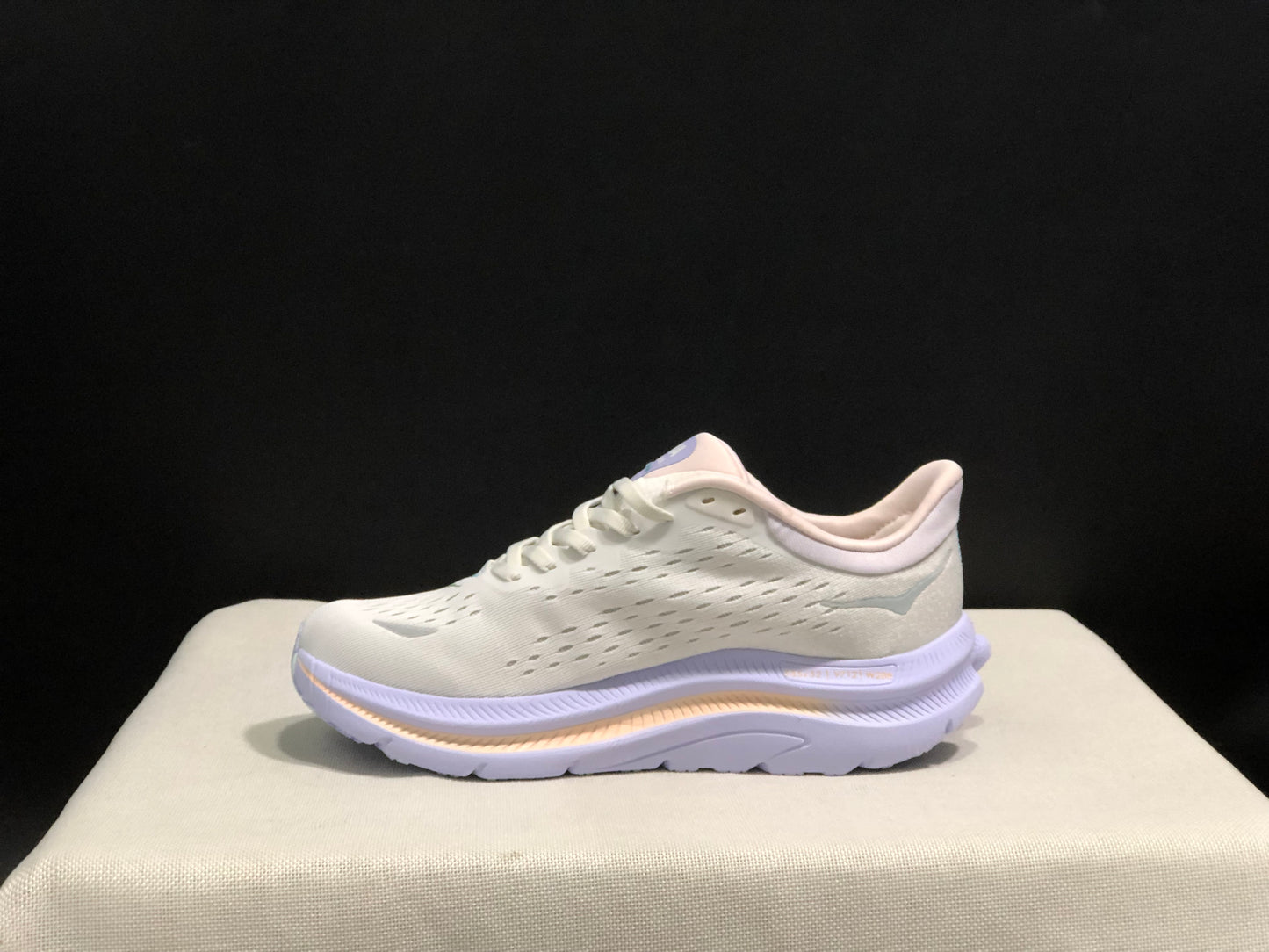 Hoka One One Kawana Cushioning Comfortable Gym Running Shoes Sneakers White/Purple