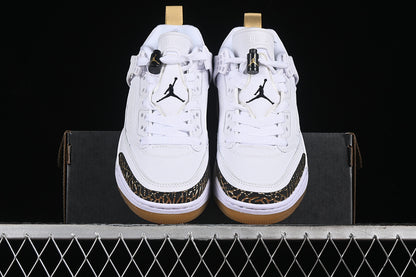 Nike Air Jordan Spizike Low Metallic Gold Black Cement White Sneakers