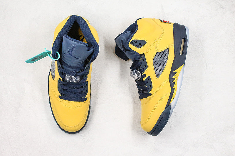 Nike Air Jordan 5 Retro Michigan Yellow 2019 Sneakers