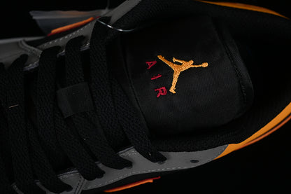 Nike Air Jordan 1 Low SE Light Graphite Black Vivid Orange Sneakers