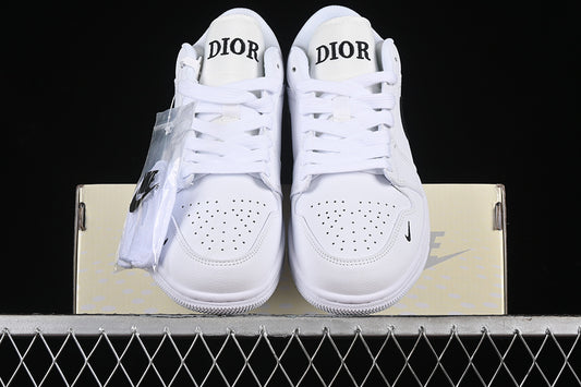 Nike Air Jordan 1 Retro Low DIOR White Black Sneakers