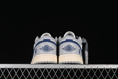 Nike Air Jordan 1 Low BAPE White Grey Blue Sneakers