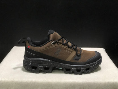 On Running Cloudrock Low WP Hiking Outdoor Shoes Brown/Black