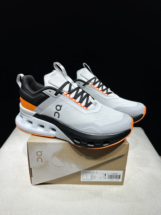 On Running Cloudnova X Comfortable Anti-Slip Running Shoes Light Grey