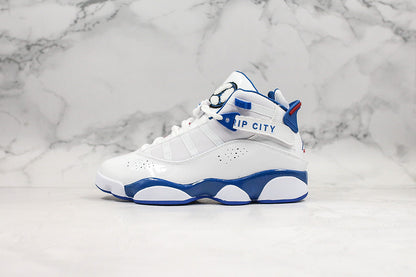 Nike Air Jordan 6 Rings White Navy Sneakers