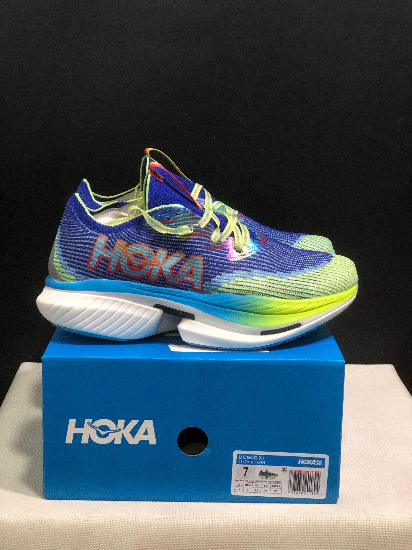Hoka One One Cielo X1 Comfortable Casual Running Shoes Sneakers Navy
