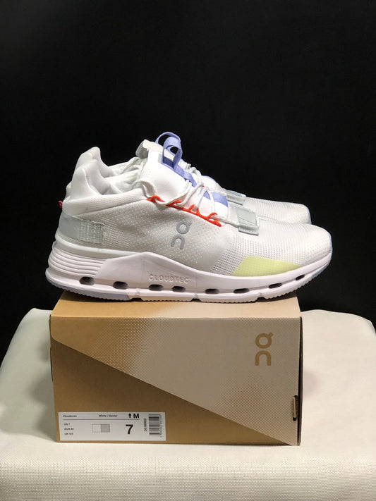 On Running Cloudnova Lightweight Sports Casual Shoes White/Glacier