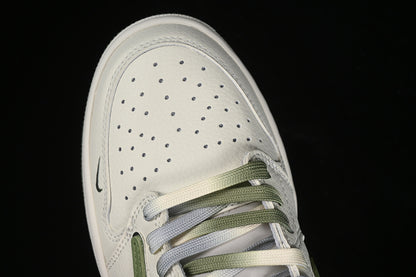 Nike Air Jordan 1 Low OG SP Off-White Travis Scott Fragment Design White Green Sneakers